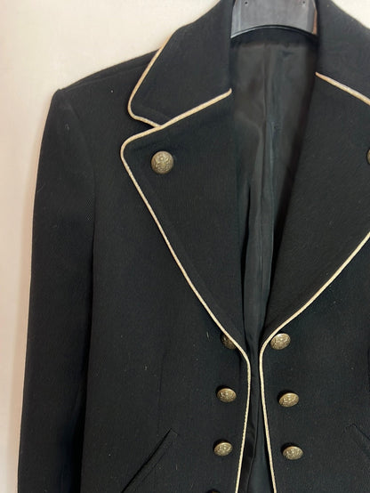 THE KOOPLES. Black button-down jacket. Size 32