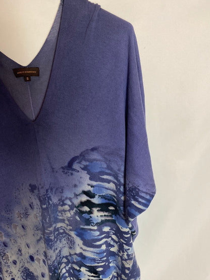 ADOLFO DOMINGUEZ. Short blue shirt dress Ts