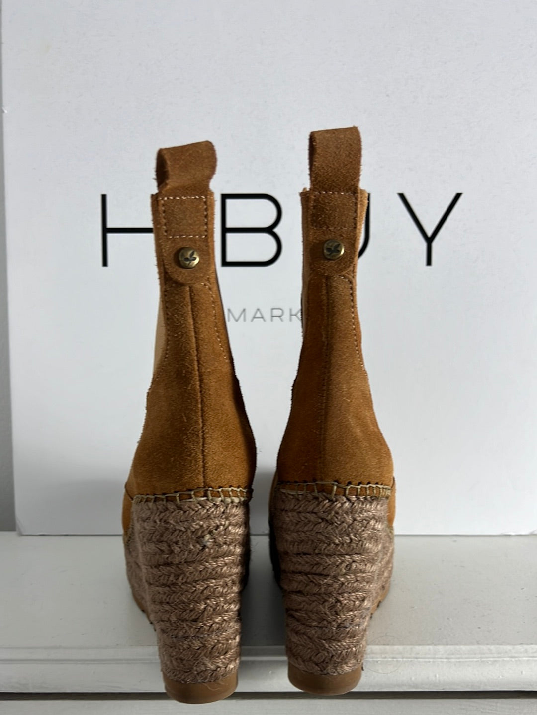 OTRAS. Botines camel suela esparto. T 36