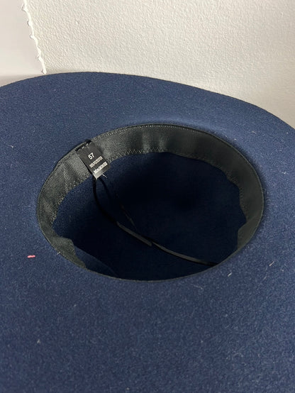 OTHERS. Blue hat with feather detail. T 57