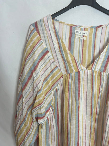 SPRINGFIEL. Vestido corto rayas T.38