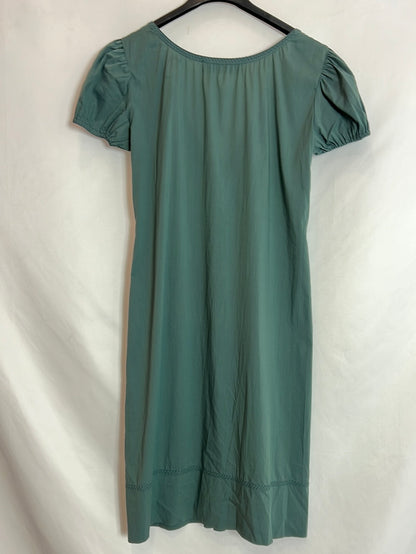 KRISTINA TI. Short green dress with seam detail. Size 42 (M)