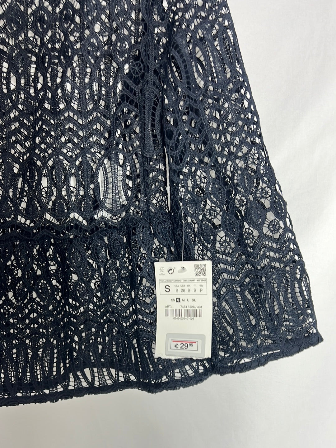 ZARA. Blue lace jacket. TS
