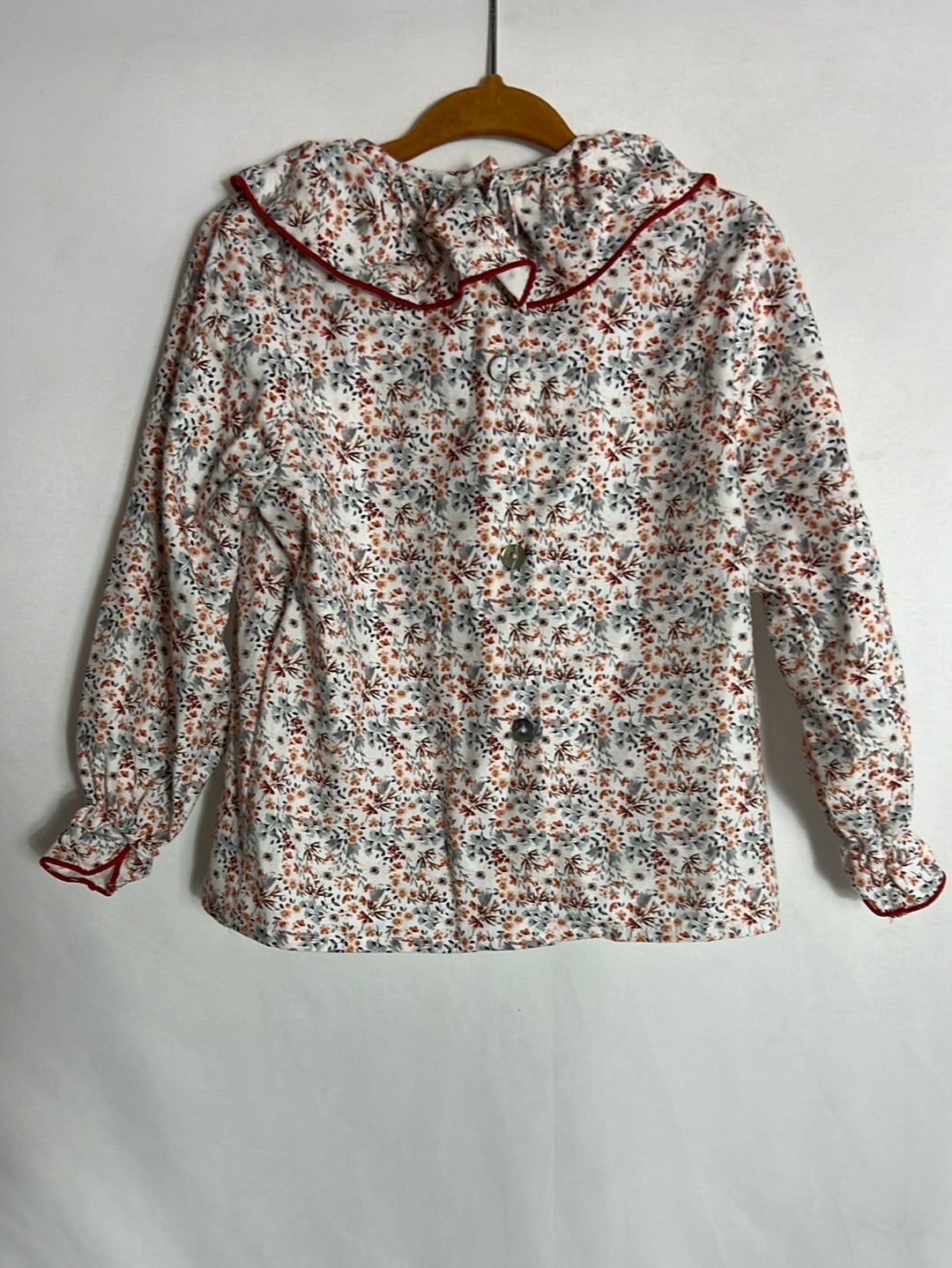 REGINA FOR KIDS. Blusa flores mini tonos naranjas. T 3 años