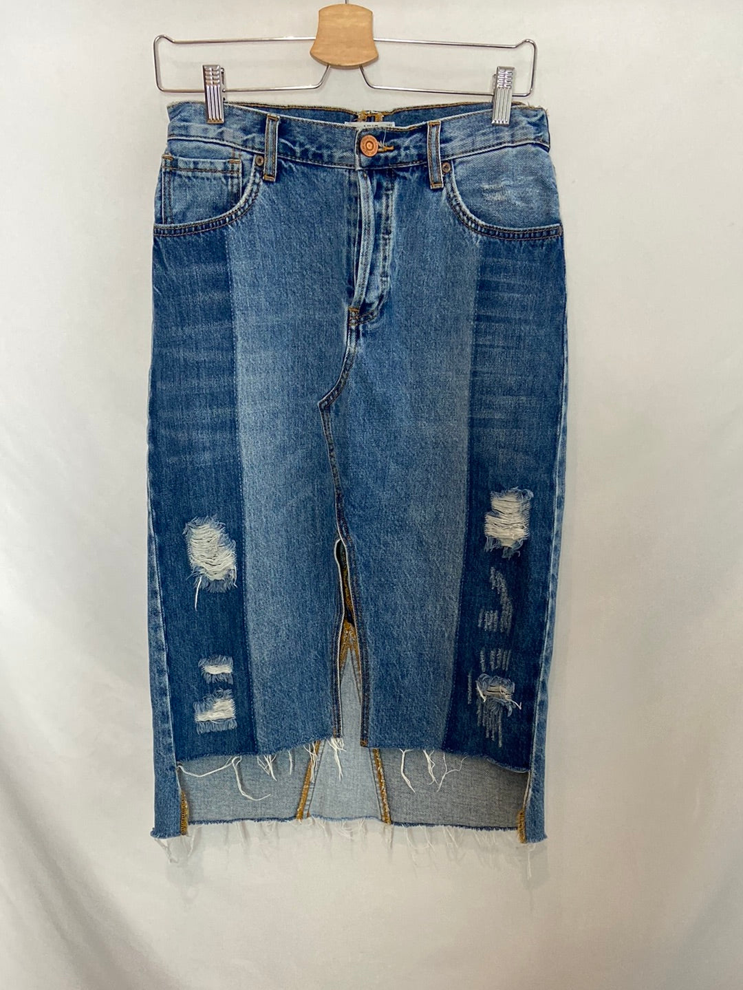 MANGO. TS denim midi skirt