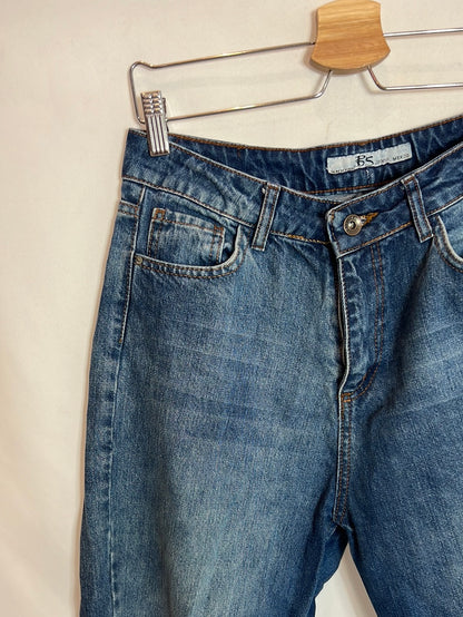 BS JEANS. Pantalón denim monfit T.30(40)