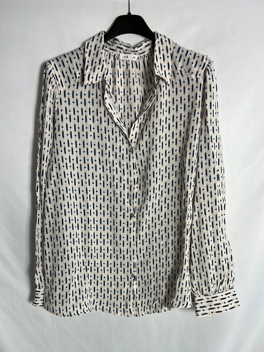 UNIT. White printed blouse. TM