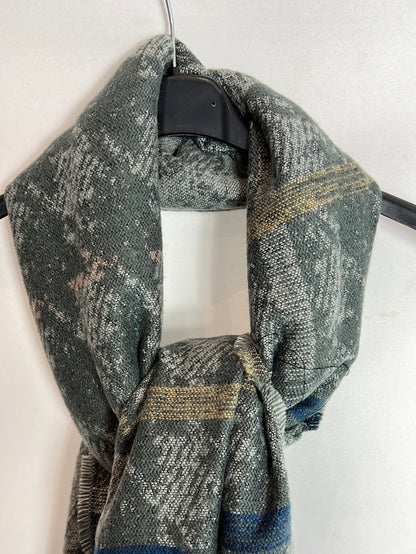 EFERRI .Bufanda gris estampada