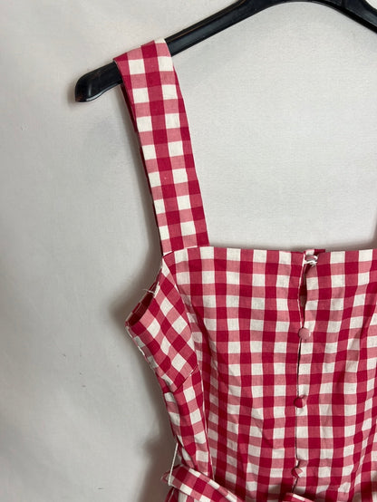 MANGO. Top cuadros vichy T.XS