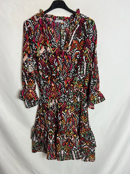 LOAVIES. Vestido corto estampado T.xs