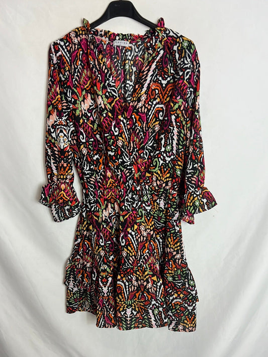 LOAVIES. Vestido corto estampado T.xs