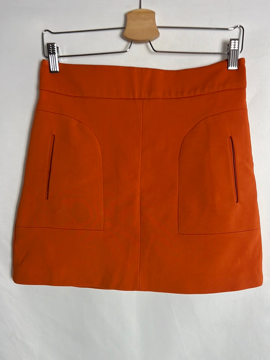 ZARA. Orange short skirt. TM