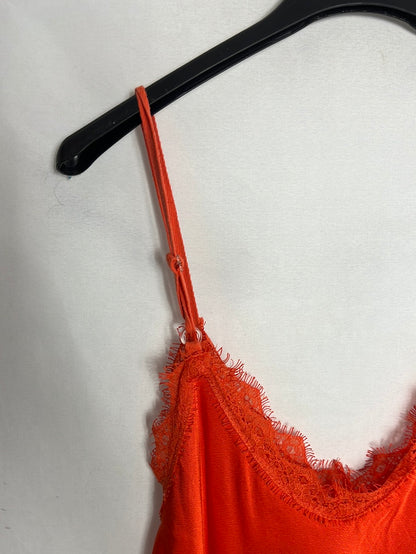 ALGO BONITO. Top lencero naranja. T M/L