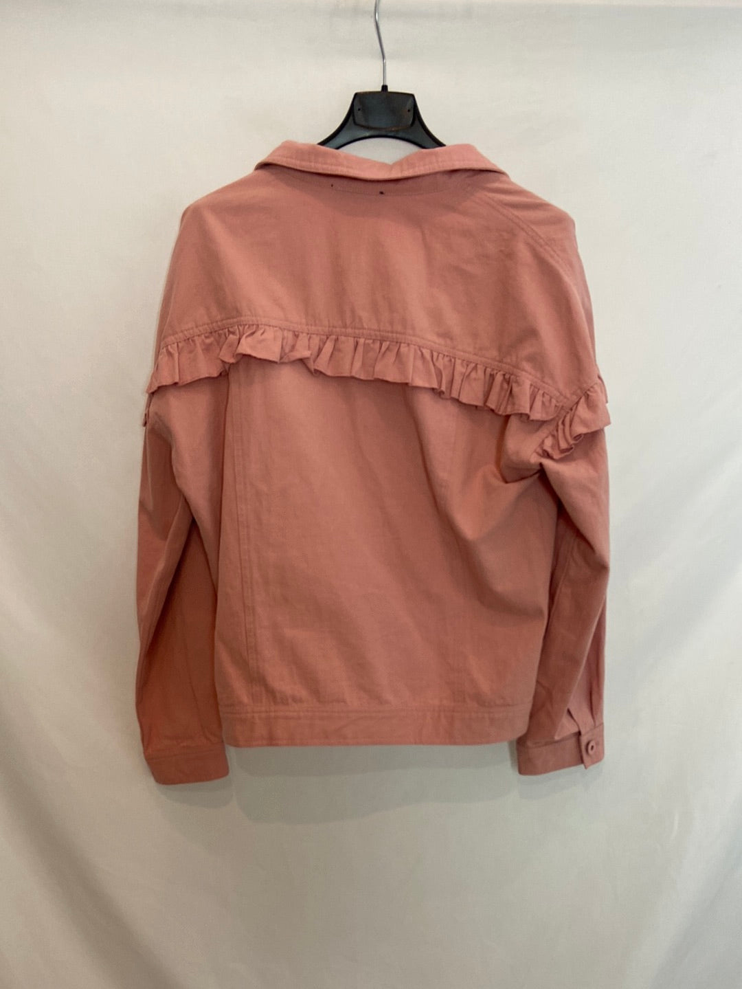 SHEIN. Chaqueta vaquera rosa T. L