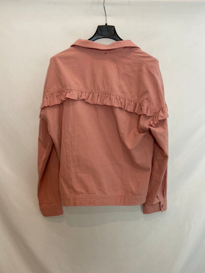 SHEIN. Chaqueta vaquera rosa T. L