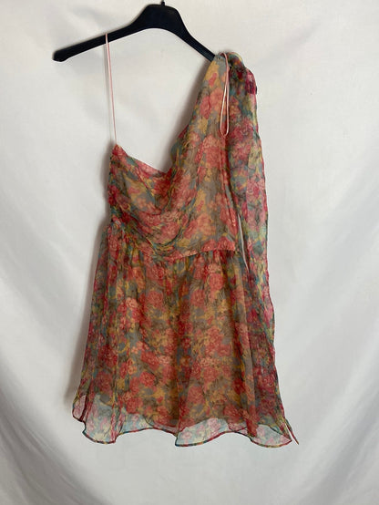 ZARA. Short asymmetrical tulle dress Ts