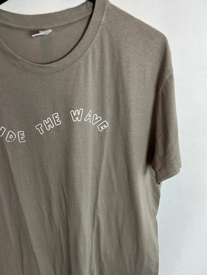 OTHERS. Beige T-shirt with letters Tl