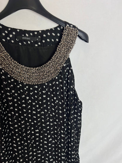 VERTIGO. Vestido corto fluido. T.M