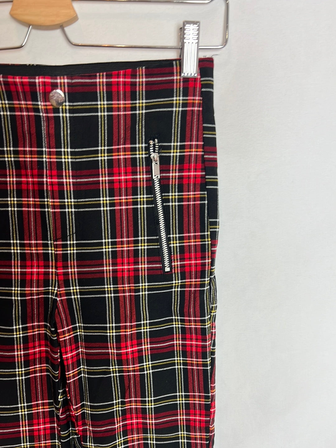 ZARA.Leggings cuadros escoceses T.S