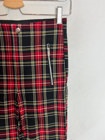 ZARA.Leggings cuadros escoceses T.S
