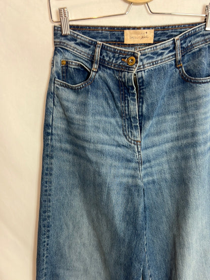 Wide denim trousers size 36