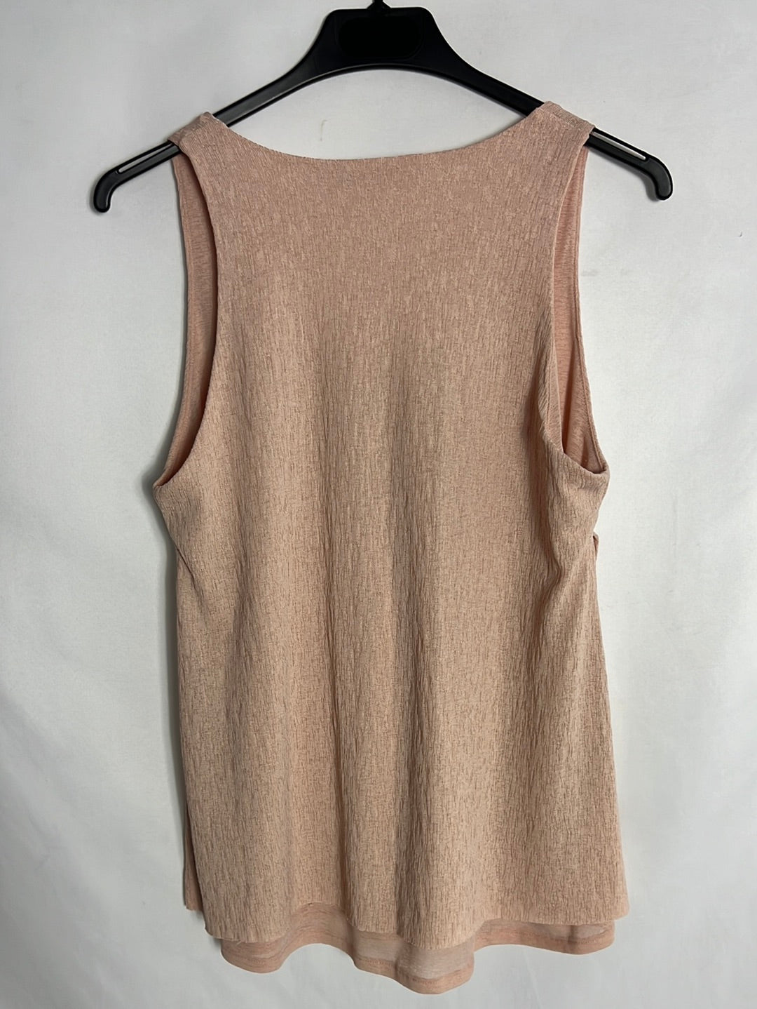 MANGO. Top rosa fluido detalle apertura. T S