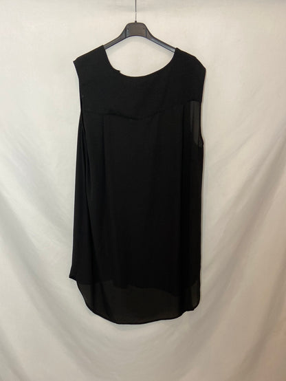 H&M. Blusa negra sin mangas T. 46