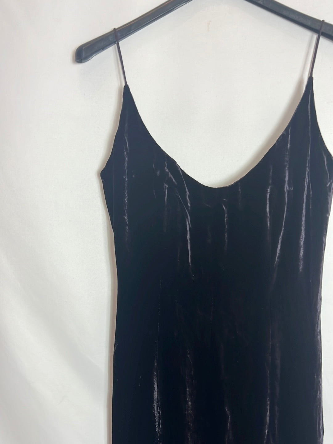 MAXMARA. Long brown velvet dress. Size 40