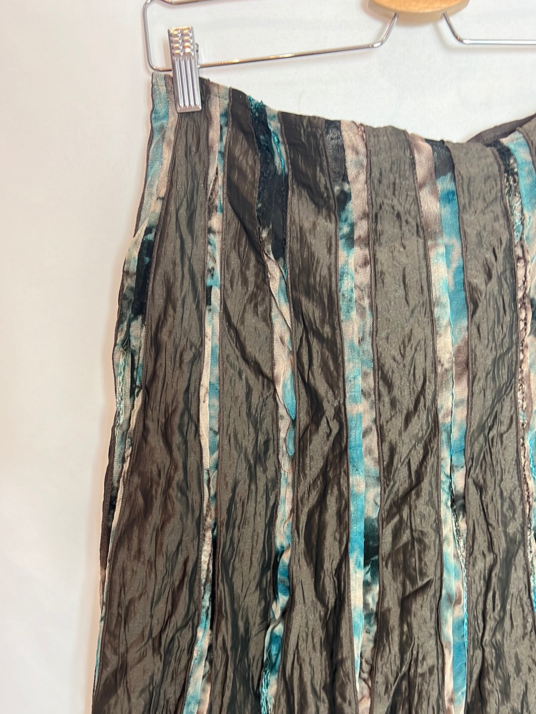 APANAGE. Falda marrón texturas. T 46