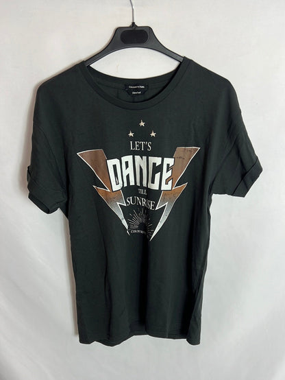 COLORFUL REBEL. Black "danze" t-shirt T.xs
