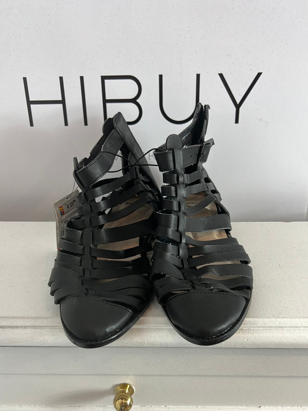 LEFTIES. Black jelly shoes size 38
