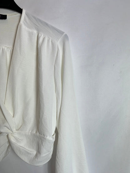 AZALEA. Top blanco manga larga T.xs