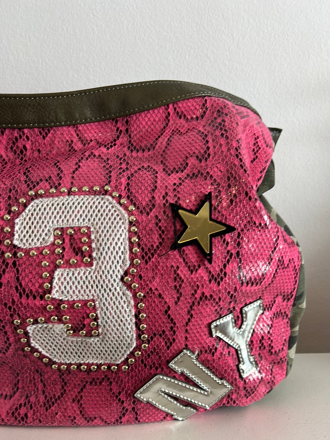 LOOKAT. Two-tone shopper bag