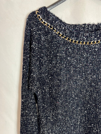OTHERS. Tl chain-mottled sweater