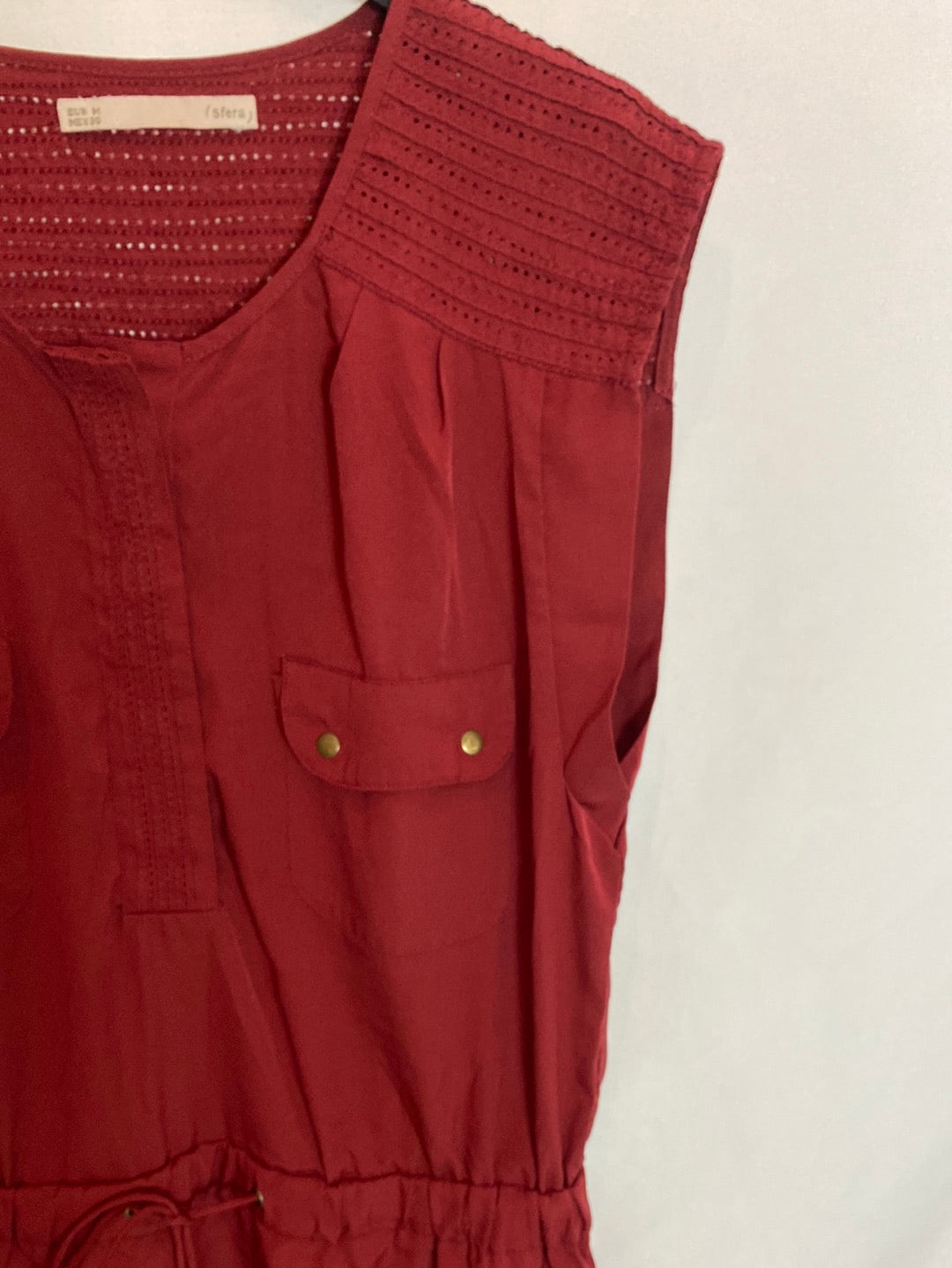 SFERA. Short dress with adjustable waist. TM