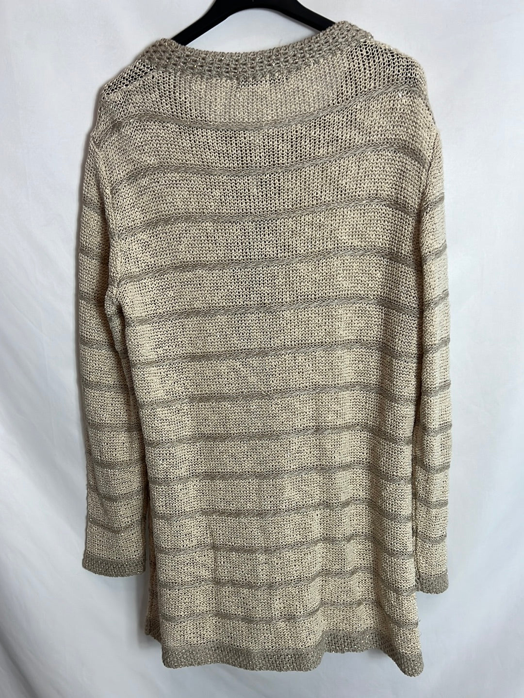 YERA. Chaqueta abierta hilos dorados. T XL