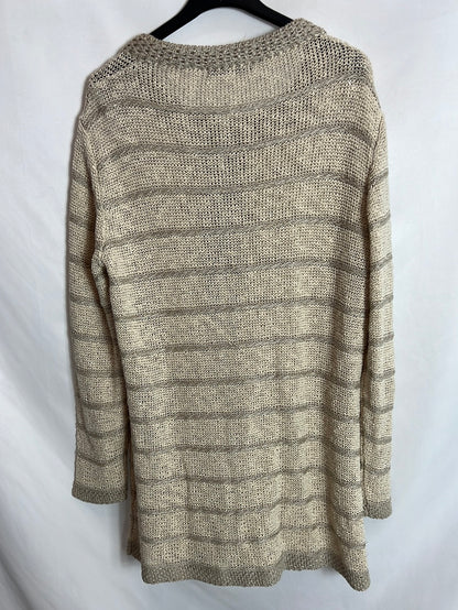 YERA. Chaqueta abierta hilos dorados. T XL