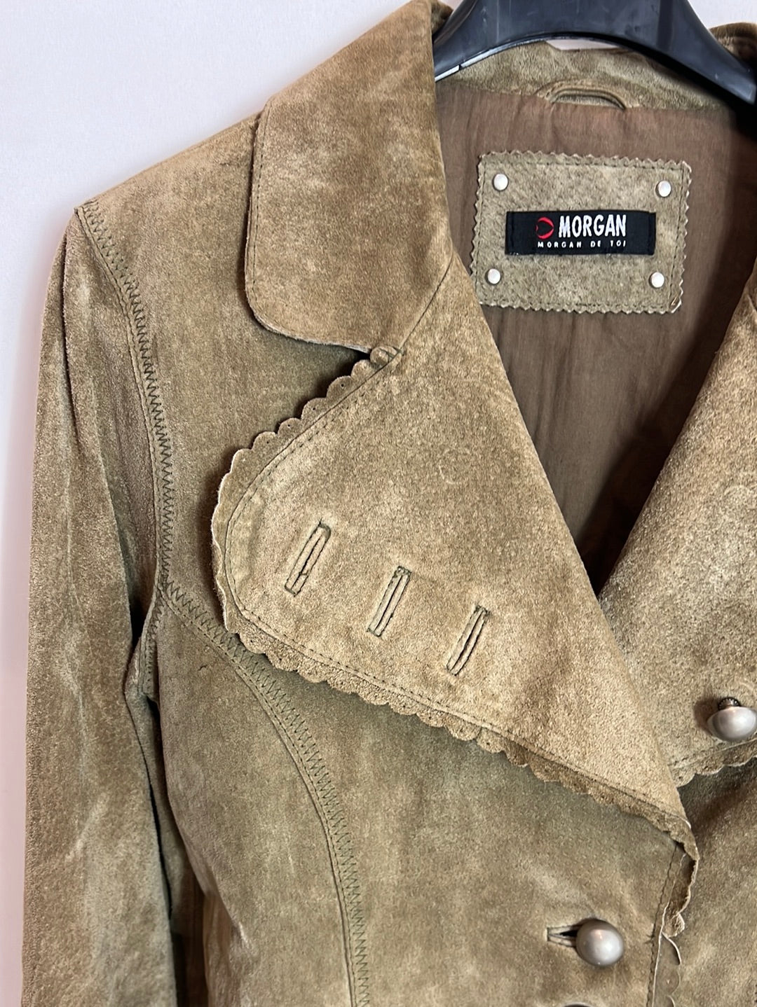 MORGAN. Chaqueta beige piel  T.u(xs) TARA