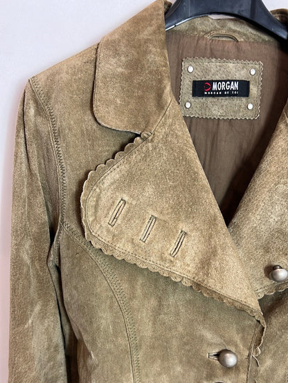 MORGAN. Chaqueta beige piel  T.u(xs) TARA