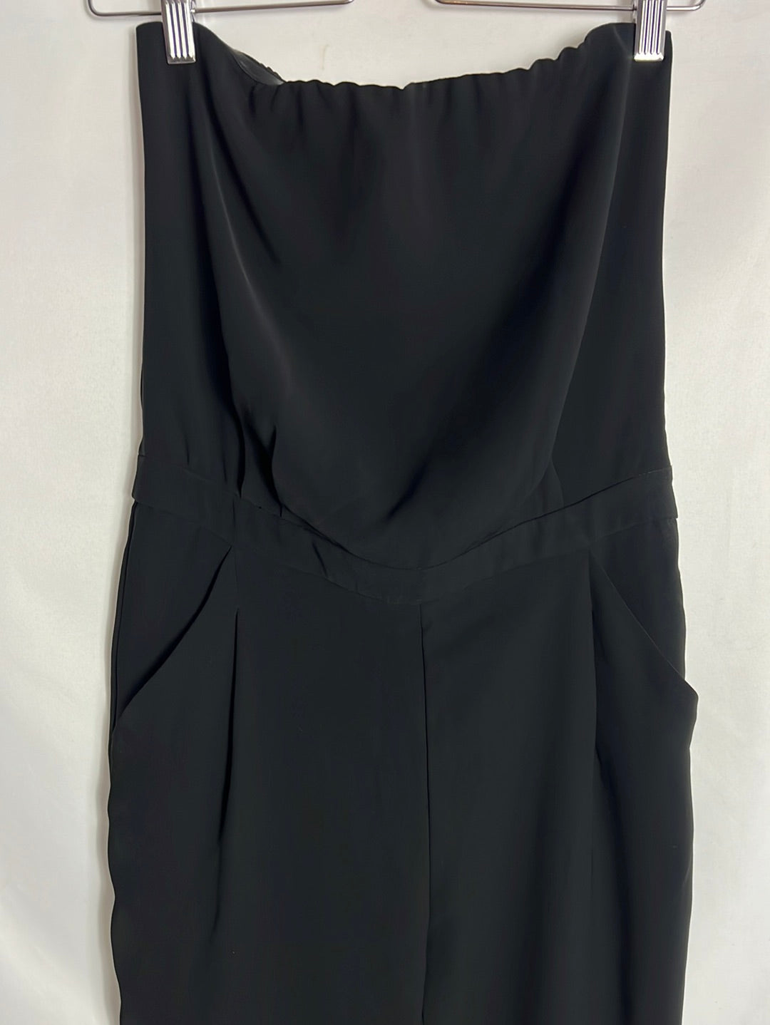 ZARA. Black strapless jumpsuit. Size XS