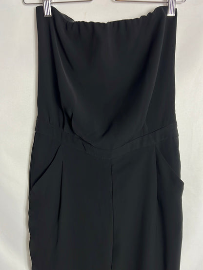 ZARA. Black strapless jumpsuit. Size XS