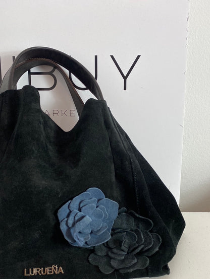 LURUEÑA.Bolso negro piel