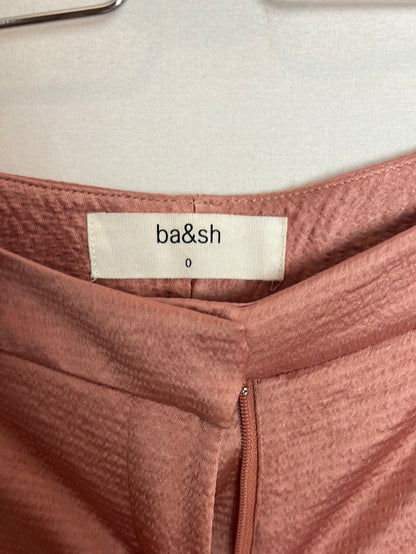 BA&amp;SH. Pink satin dress pants. Size 0 (34)