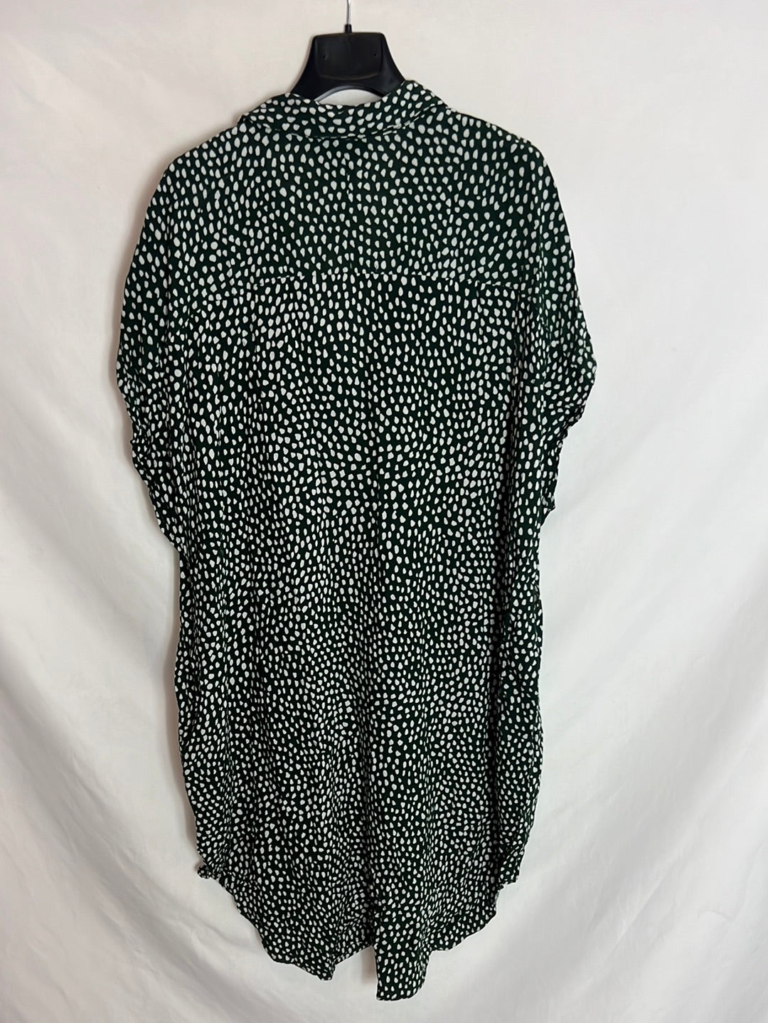 MONKL. Vestido camisero verde. T.M