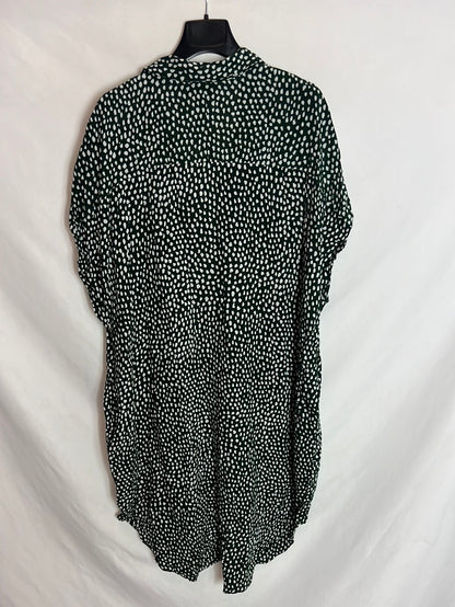 MONKL. Vestido camisero verde. T.M