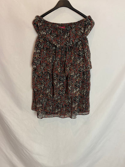 OTHERS. Strapless dress with ruffles. TM