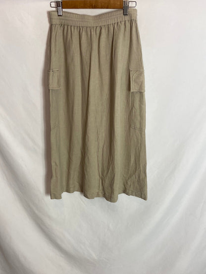 MASSIMO DUTTI. Midi cargo skirt. T.S.