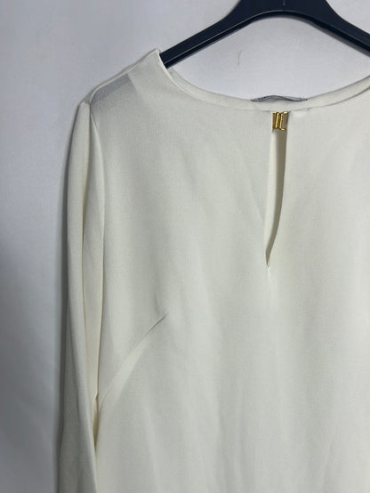 LEFTIES. Two-tone white and blue dress. TL