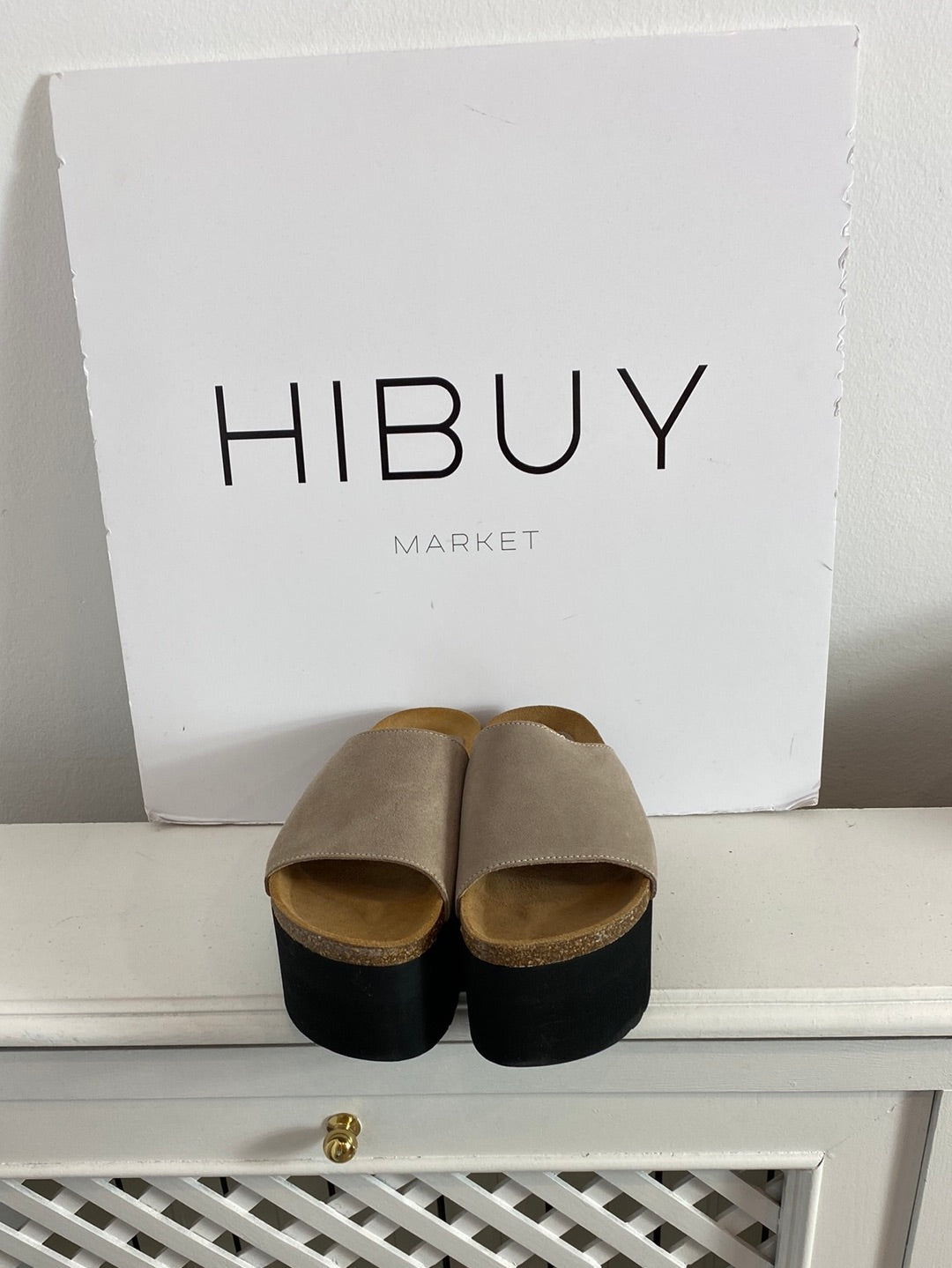 STEPBYSTORE. Sandalias plataforma tira ancha. T.36