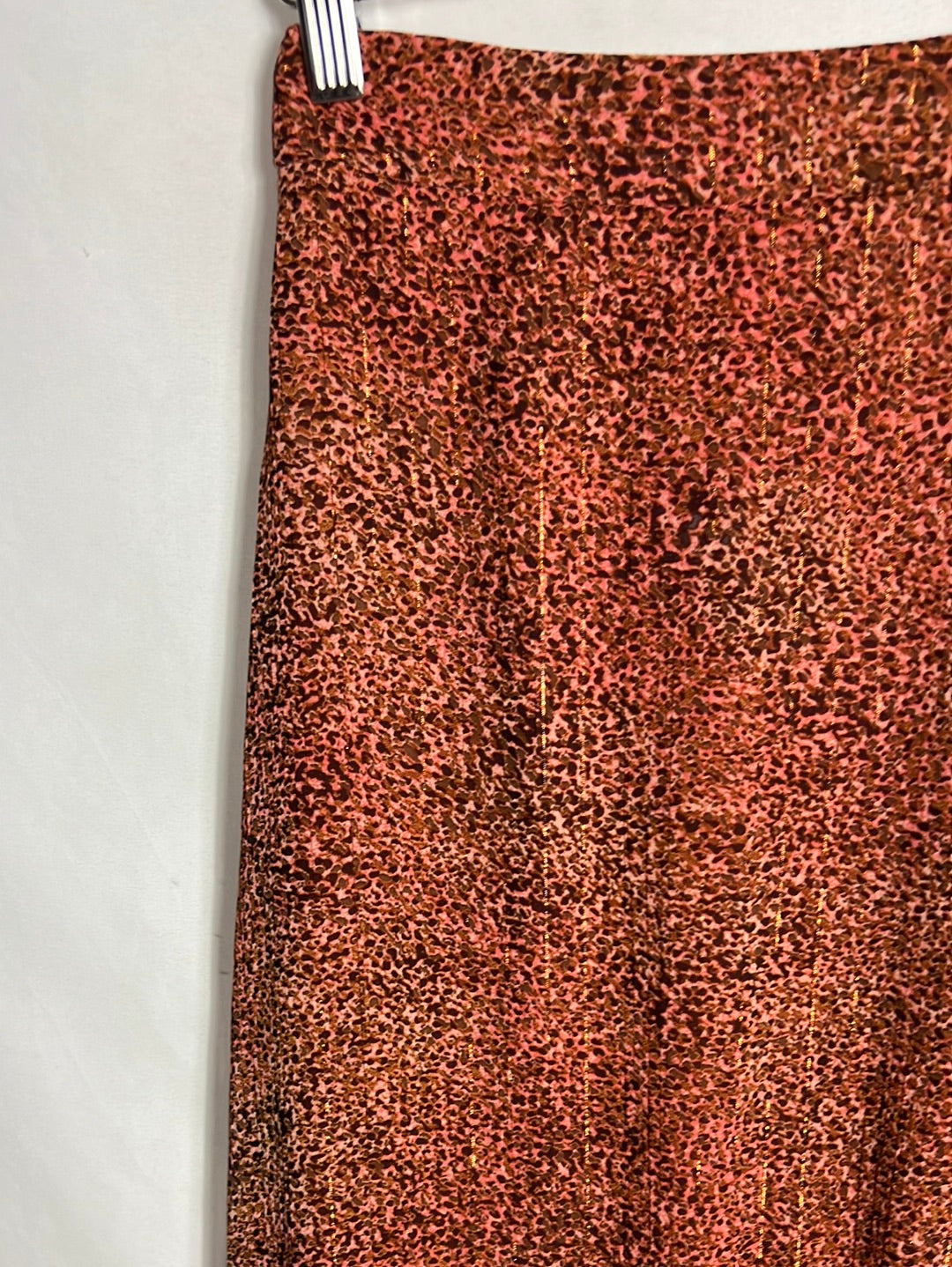 GRACE&MILA. Falda larga estampada hilos dorados. T S